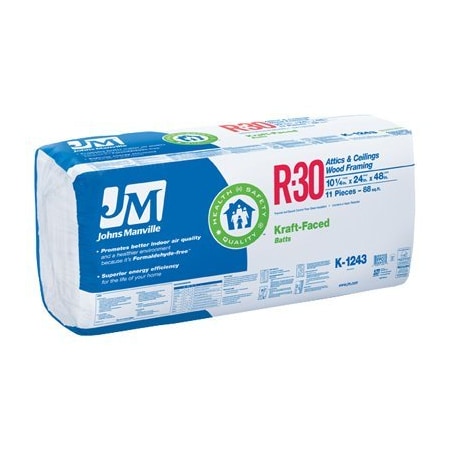 Johns Manville Intl R30 24x48 Kraft Batt K1243